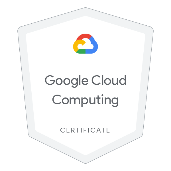 Google Cloud Computing Foundations Certificate